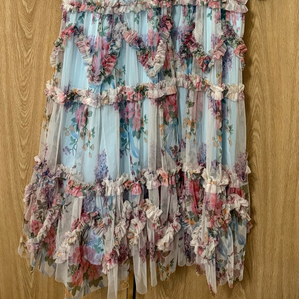 Ivy City Co Floral Maxi Dress - Blue and Pink - Picture 2 of 5